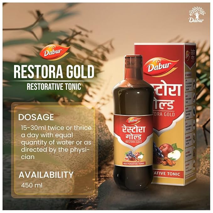 Dabur Restora Gold 225ml - Enhances Energy and Stamina - Image 4