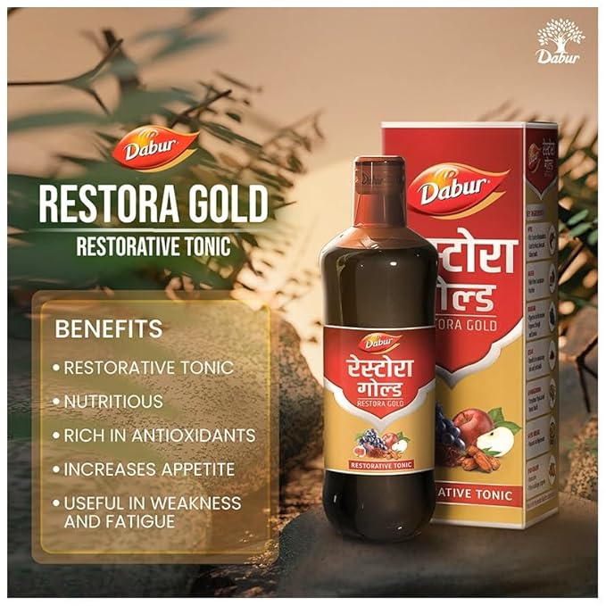 Dabur Restora Gold 225ml - Enhances Energy and Stamina - Image 2