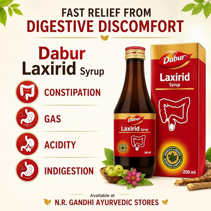 Dabur laxirid Syrup | 200 ML | Ayurvedic Medicine - Image 4