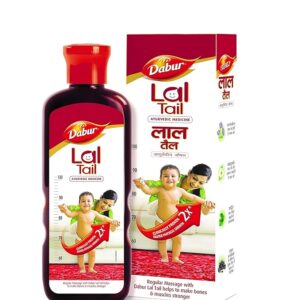 Dabur Lal Tail - Ayurvedic Baby Oil , Clinically Tested 2x Faster Physical Growth - 200 ml