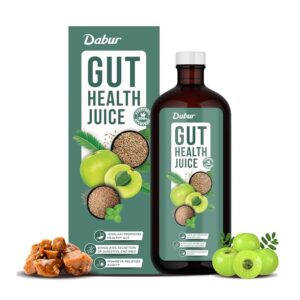 Dabur Gut Health Juice - 1L | 100% Natural & Ayurvedic | All in one Digestive-Care Solution | No Artificial Colors, Flavours & Sugars | Improves Gut Health