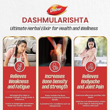 Dabur Dashmularishta - 450ML - Image 3