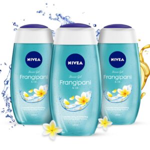 NIVEA Frangipani and Oil Shower Gel, 250ml (Pack of 3)