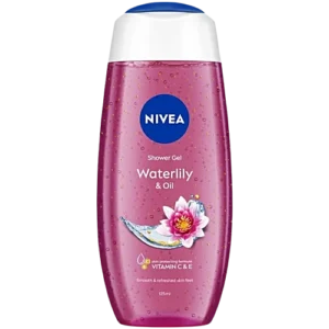 NIVEA Waterlily and oil 125 ml Body Wash| Shower Gel with Scent of Waterlily and Care Oil