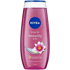 NIVEA Waterlily & Oil 250ml Body Wash| Shower Gel with Care Oil Pearls