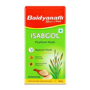 Baidyanath Ayurved Isabgol - Psyllium Husk Powder - 200gm | Pack of 1