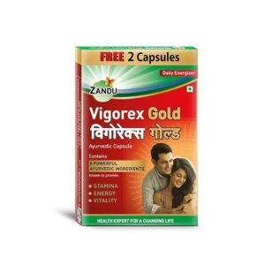 andu Vigorex Gold Ayurvedic Daily Energizer -Pack of 12 Capsules